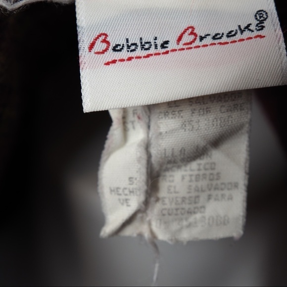 Bobbie Brooks 16 vintage red flannel shirt jacket - Picture 6 of 9